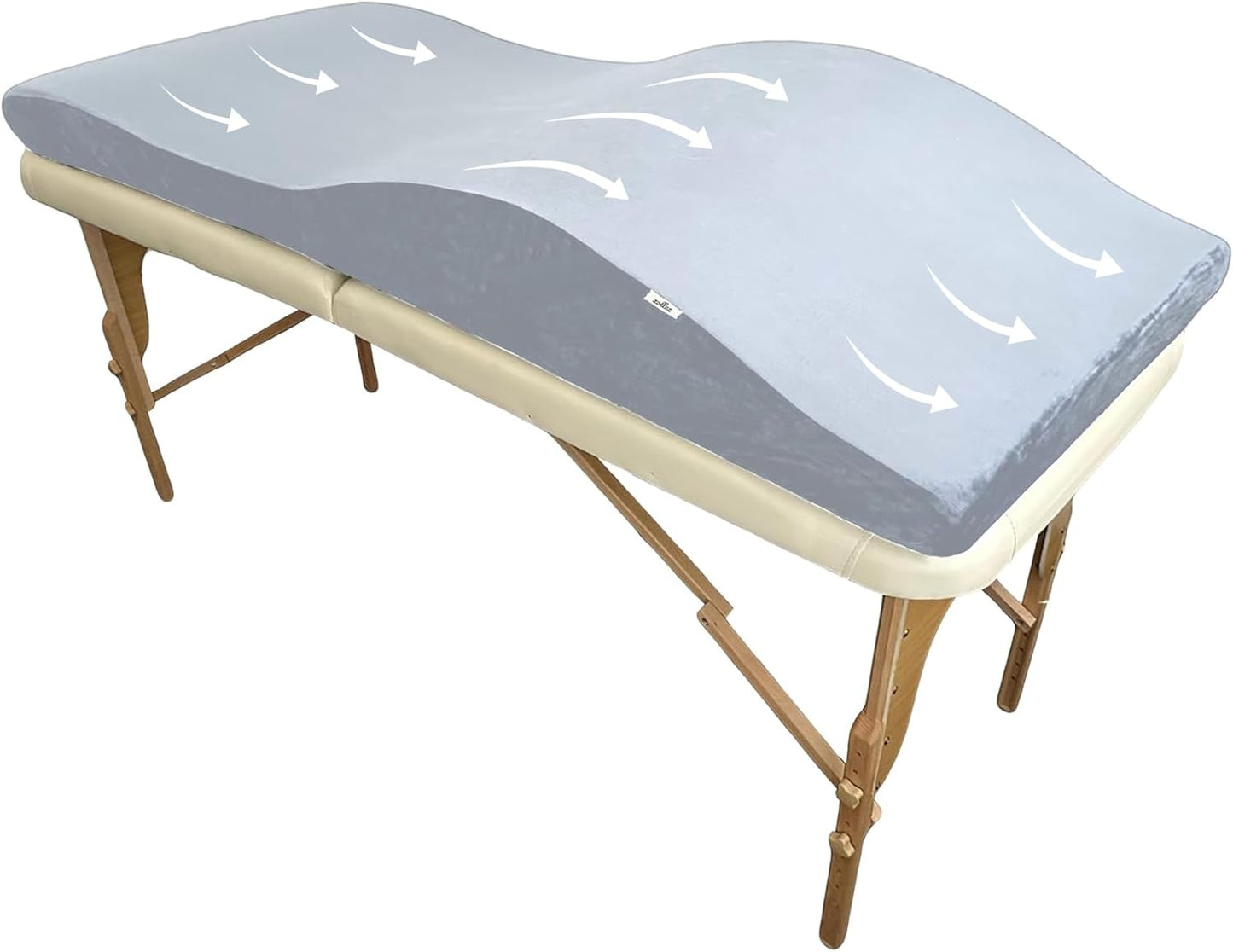 High-Density Foam Massage Table Cushion with Soft Plush Cover, Ergonomic Design, Memory Foam Spa Bed Pillow for Salon, 23" (58 cm)
