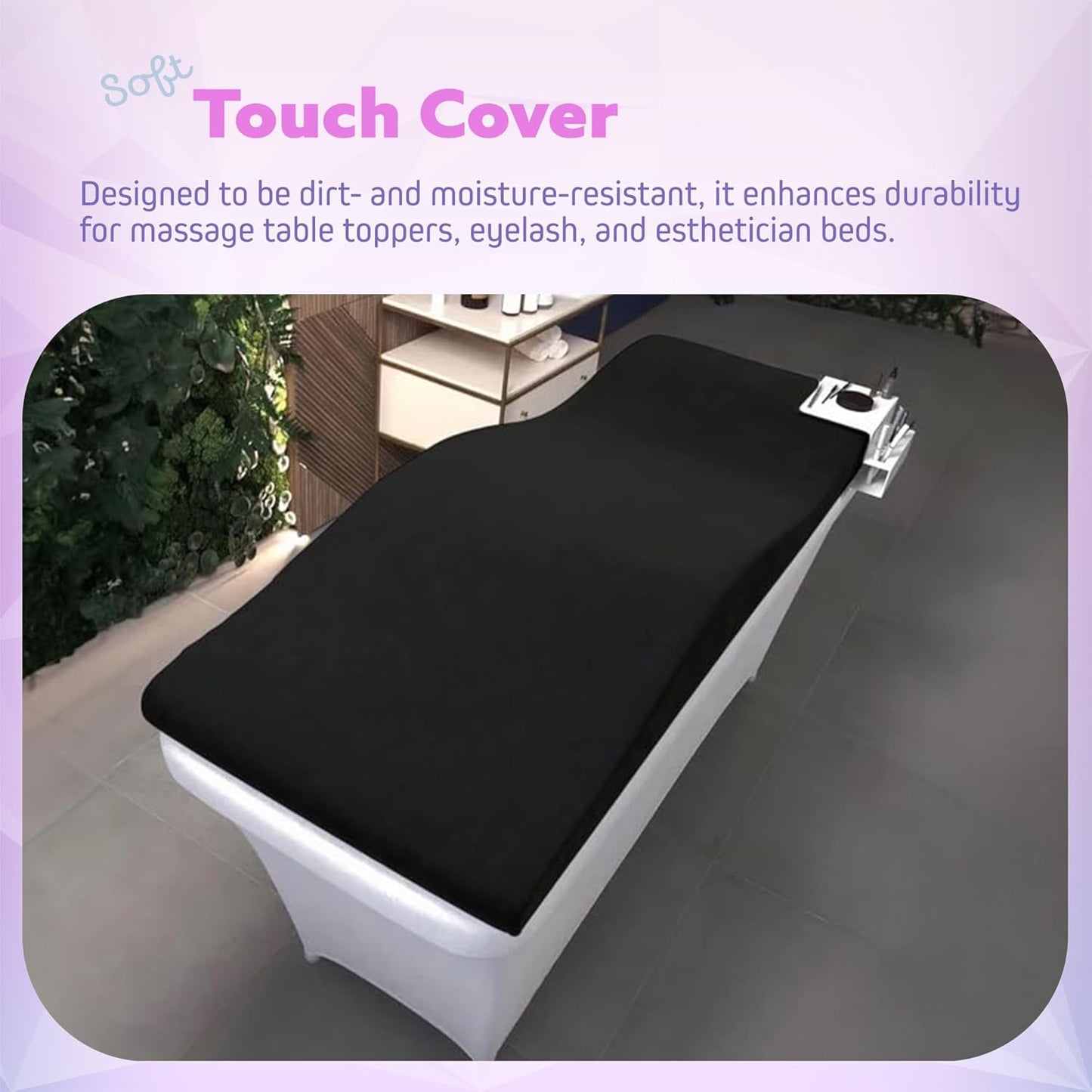 High-Density Foam Massage Table Cushion with Soft Plush Cover, Ergonomic Design, Memory Foam Spa Bed Pillow for Salon, 23" (58 cm)