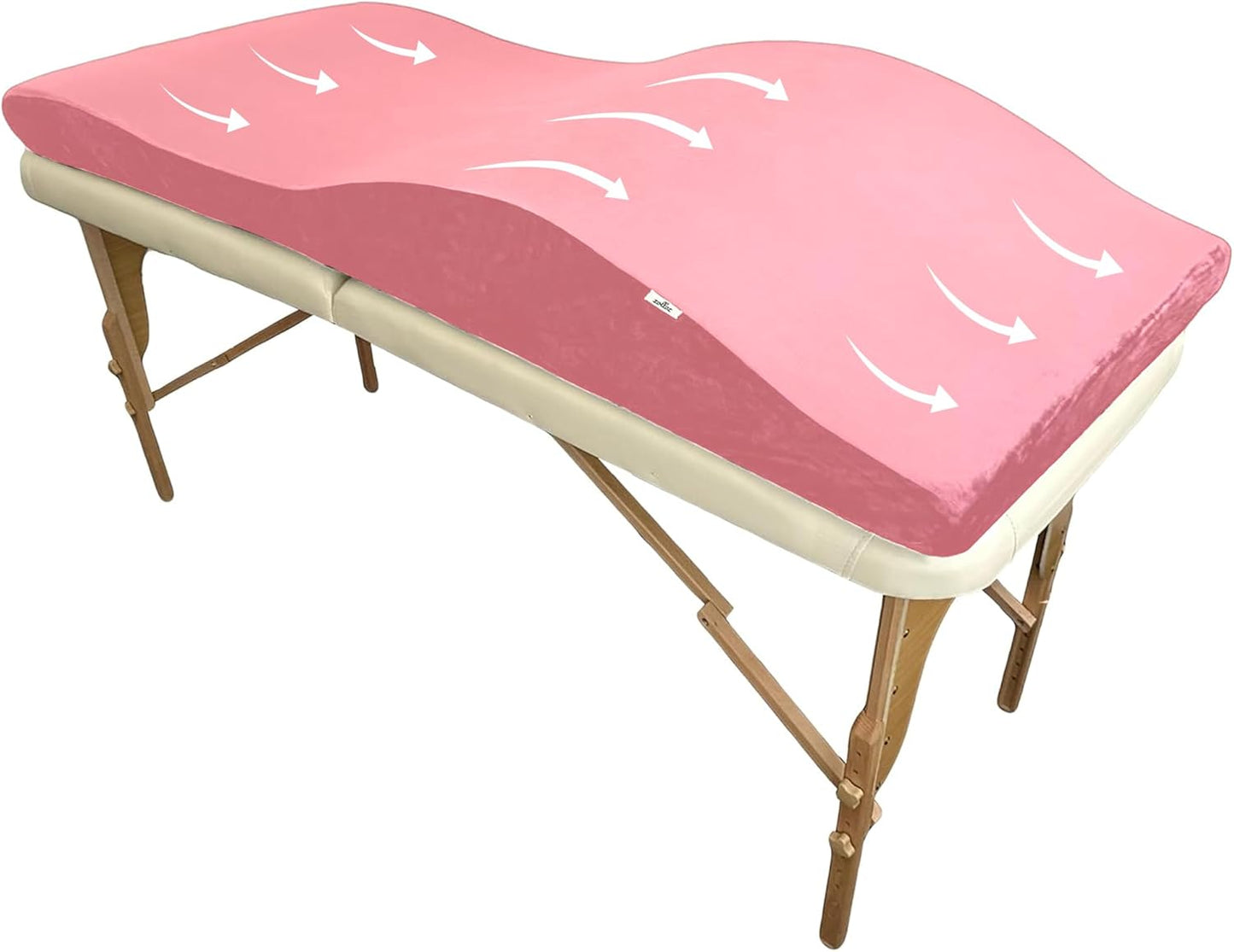 High-Density Foam Massage Table Cushion with Soft Plush Cover, Ergonomic Design, Memory Foam Spa Bed Pillow for Salon, 23" (58 cm)