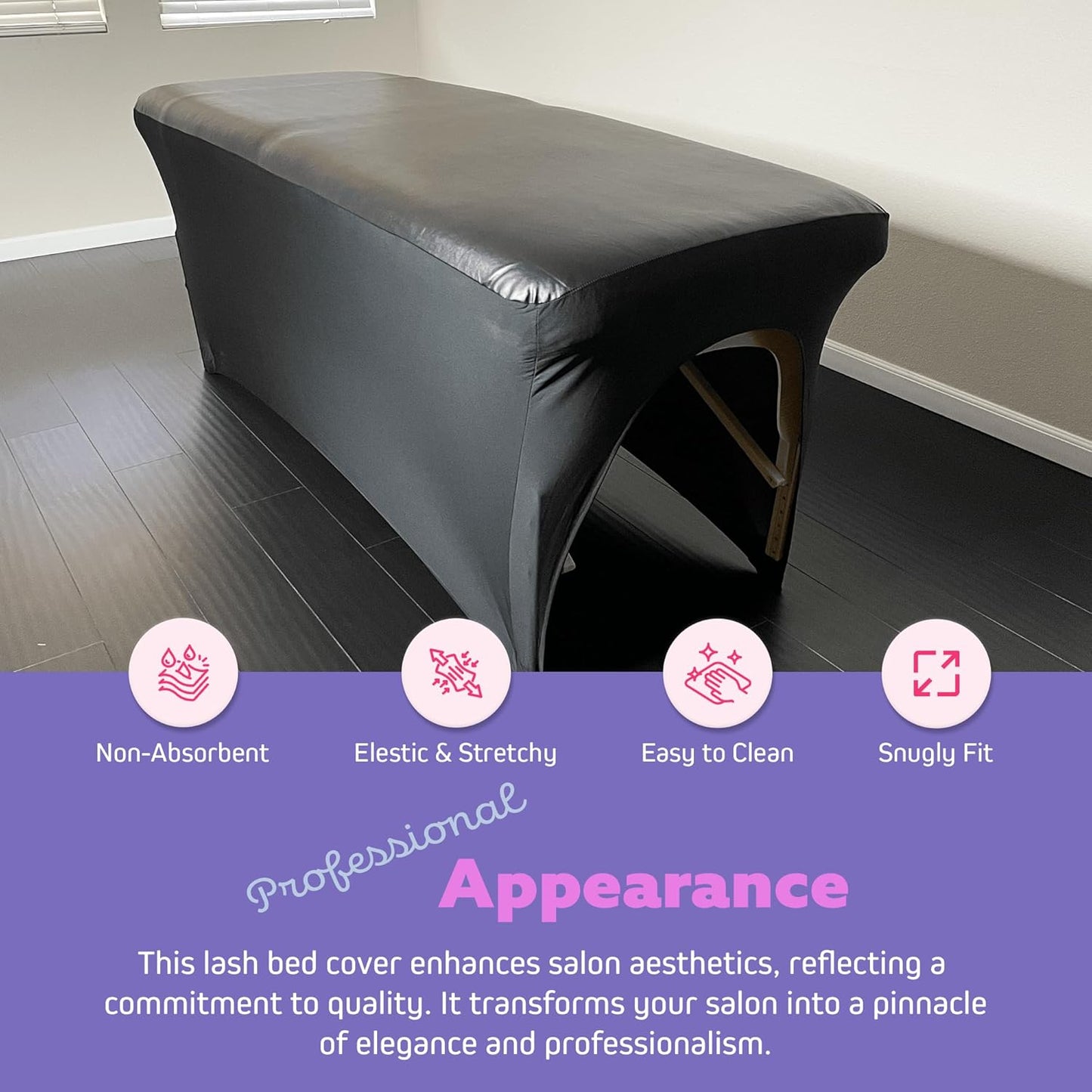 Wipeable Artificial Leather Bed Cover For Eyelash Extension