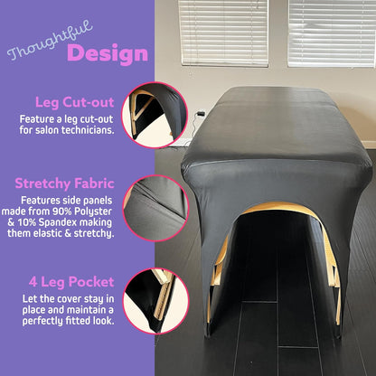 Wipeable Artificial Leather Bed Cover For Eyelash Extension