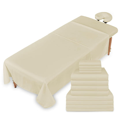 Massage Sheets 4 Set Bundle - 120GSM Double Brushed Premium Microfiber
