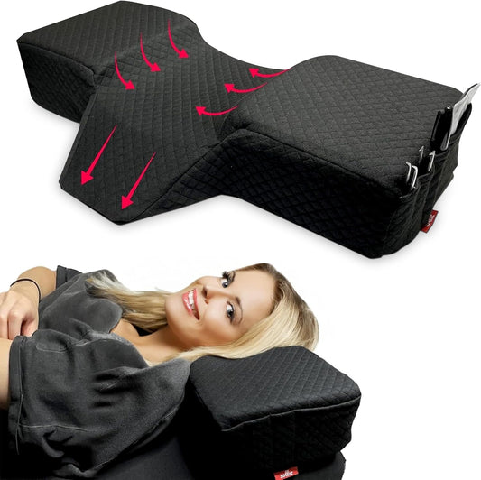 Memory Foam Pillow With Neck Support Wedge For Lash Artists And Esthetician