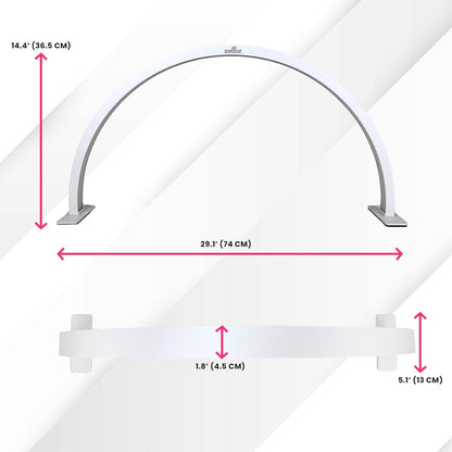 Half-Moon Nail Desk Lamp for Professionals - 3360 Lumen