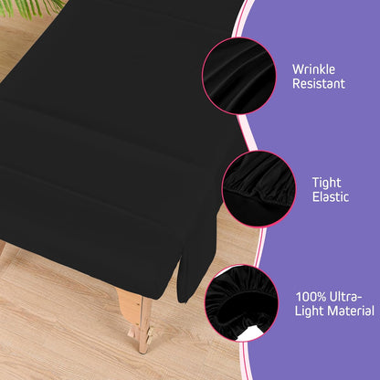 Massage Sheets 4 Set Bundle - 120GSM Double Brushed Premium Microfiber