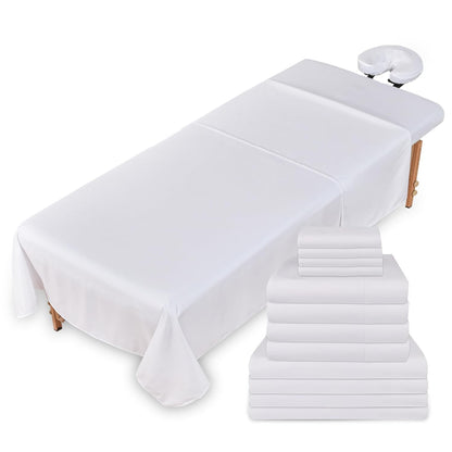 Massage Sheets 4 Set Bundle - 120GSM Double Brushed Premium Microfiber