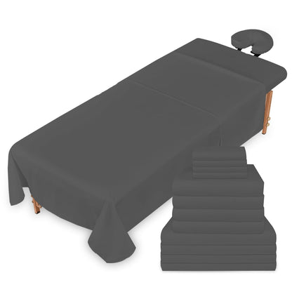 Massage Sheets 4 Set Bundle - 120GSM Double Brushed Premium Microfiber