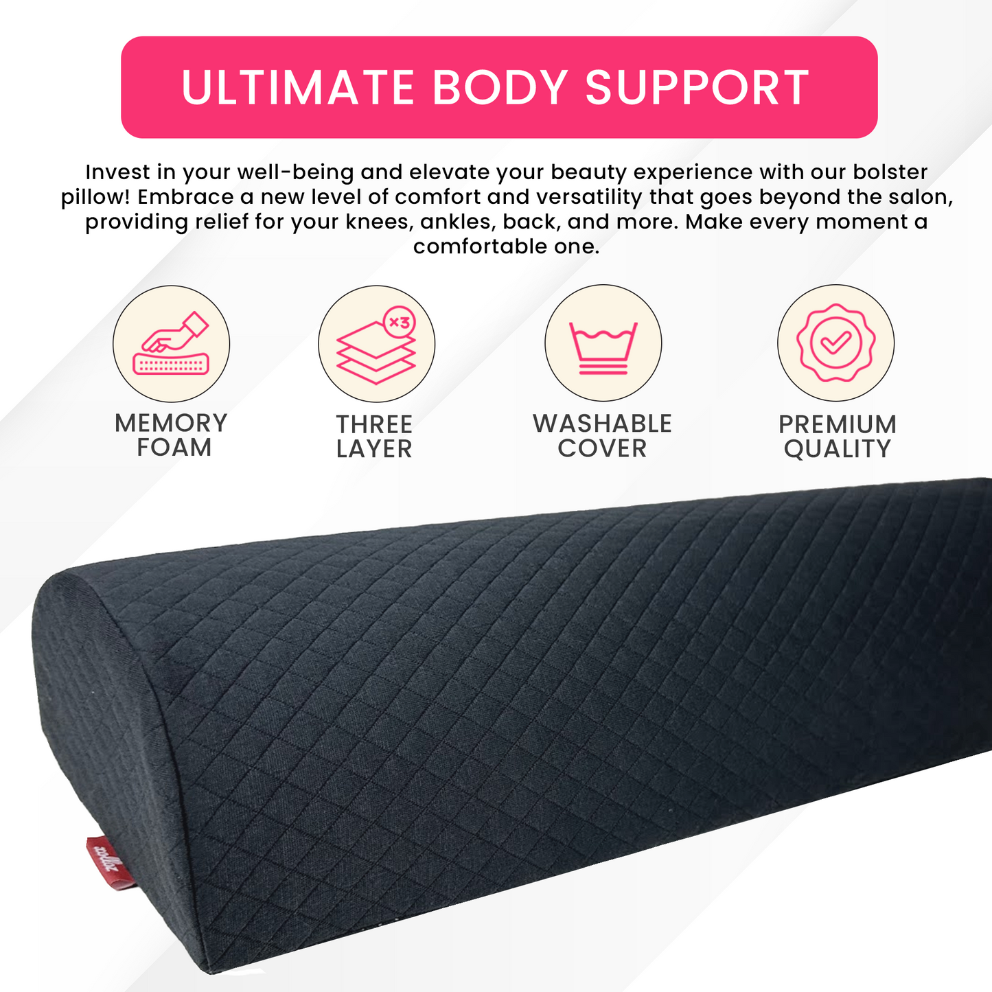 Bolster Pillow for Leg and Knee Support